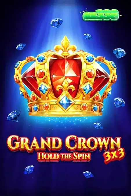 Tampilan visual slot 3x3 Grand Crown dengan simbol buah dan mahkota emas